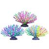 Aquarium Coral Decoration Luminous Silicone Gradient Color Artificial Simulated Soft Coral Statue Realistic Coral Aquarium Decor