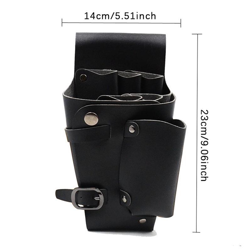 Salon Stylist Hairdressing Tool Belt Bag, Professional Hairdressing Tool Bag, Barber Scissors Comb Holster Belt Pu Leather Bag
