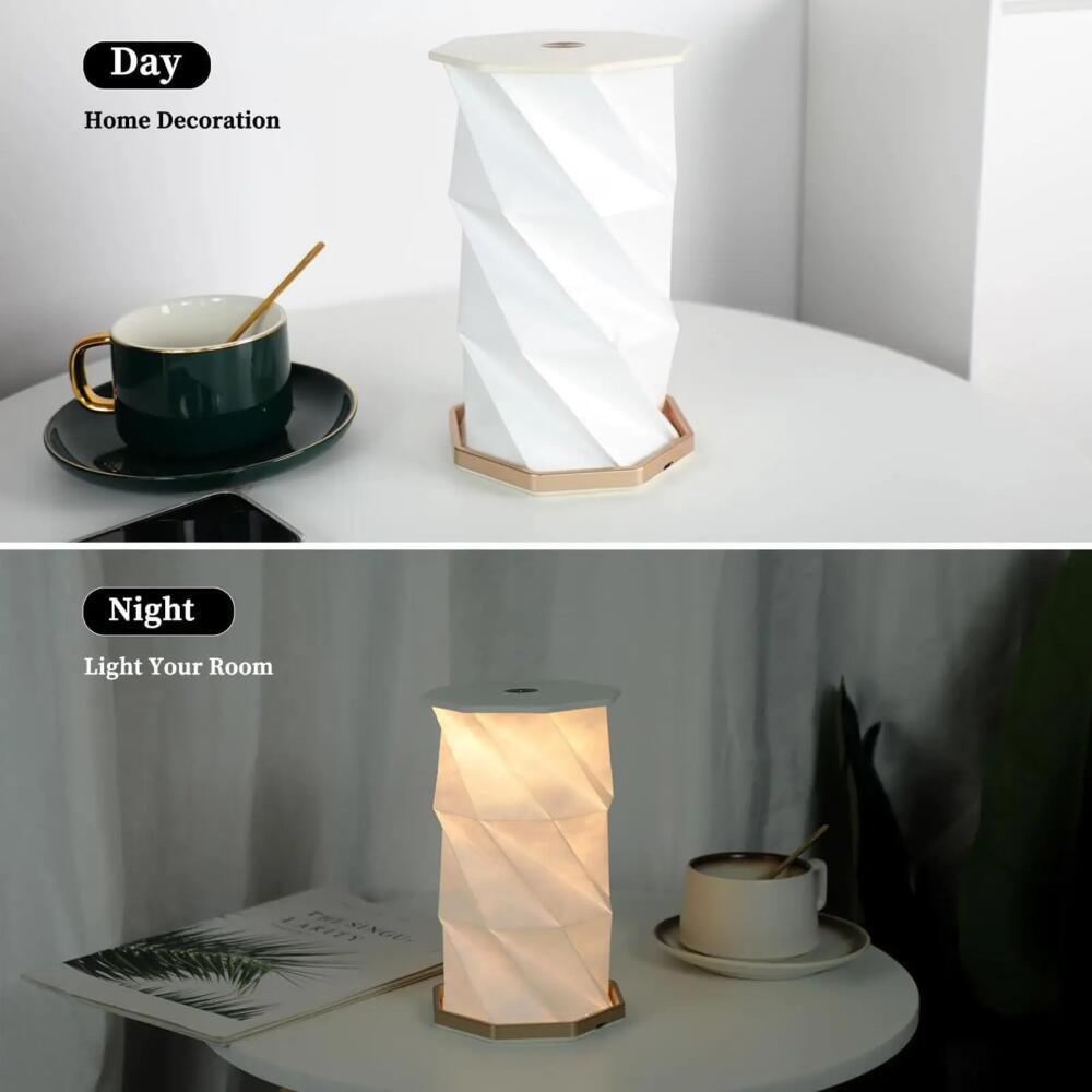 Rotating Night Light Creative Foldable Atmosphere Light Bedroom Bedhead Decoration Gift Book Light LED Table Light