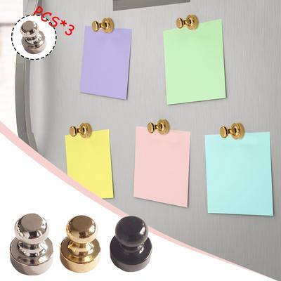 Mocne Magnesy do Paznokci, Pinezki, Magnesy, Komponenty Magnetyczne do Nauki i Okrągłe, Atrakcja Magnetyczna w Kolorze Metalicznym, Zabawki z Kamienia Magnetycznego 12 szt.