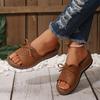 Women's New Summer Platform Slippers Thick Slippers with Fish Mouth Wedge Heel In Stock