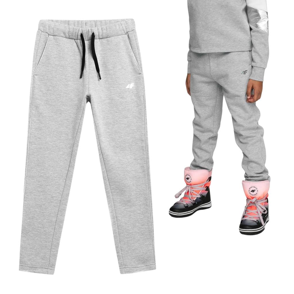 4F HJZ21 JSPDD002A Black Grey Trousers 140
