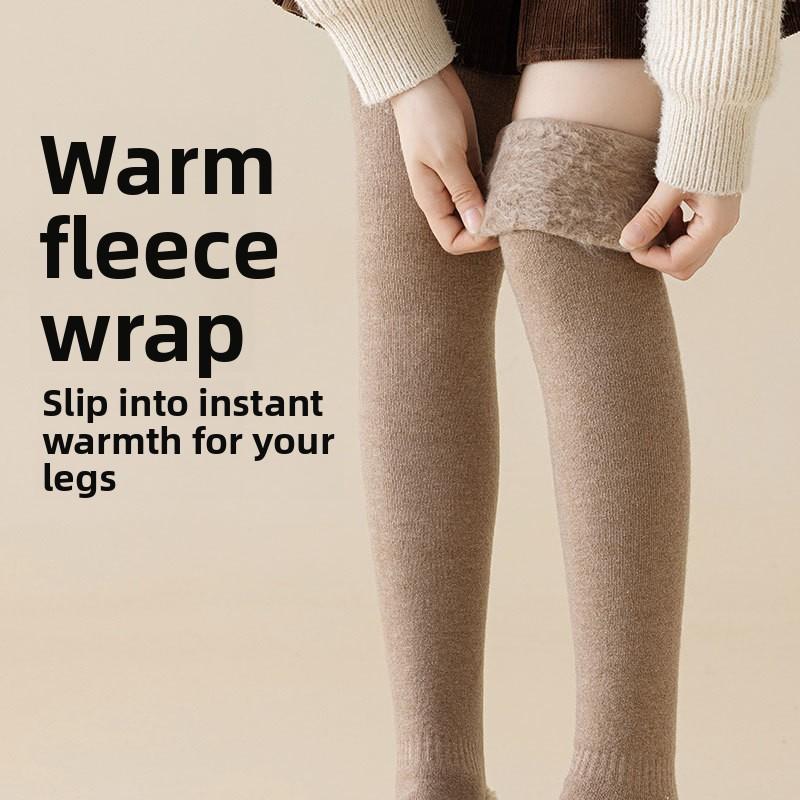 Kniehohe Socken und Lange Oberschenkelsocken für Damen im Herbst und Winter. Dicke und warme, hoch geschnittene Overknee-Langsocken mit zusätzlicher Polsterung.