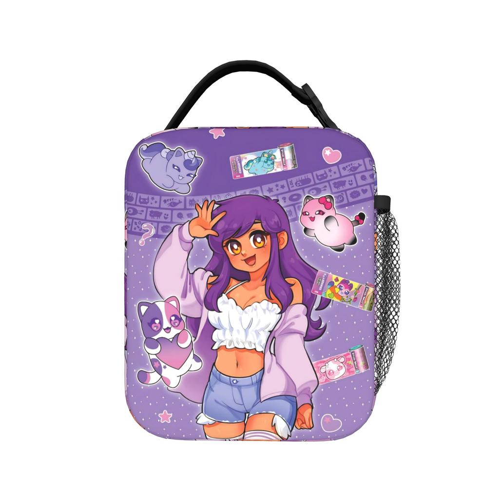 A-Aphmau Cartoon Merch Insulated Lunch Bag For School Storage Food Boxes Leakproof Cooler Thermal Bento Box