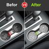 2pcs Bling Rhinestone Car Cup Holder Coaster Anti-Slip Crystal Insert Mat for Auto Interior Decoration Cup Holders 5