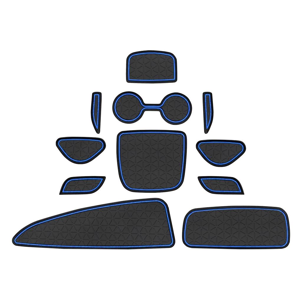 GAFAT Door Pocket Mats for Toyota Yaris 4th 2020 Model Current Rubber Drink of (10 Series, Generation, - Model), Mats, Soundproofing, Non-Slip,
