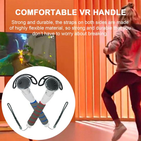 

1 пара VR-игровых ручек, съемные гибкие удобные ручки для гольф-клуба, VR-игровые аксессуары для Meta Quest3
