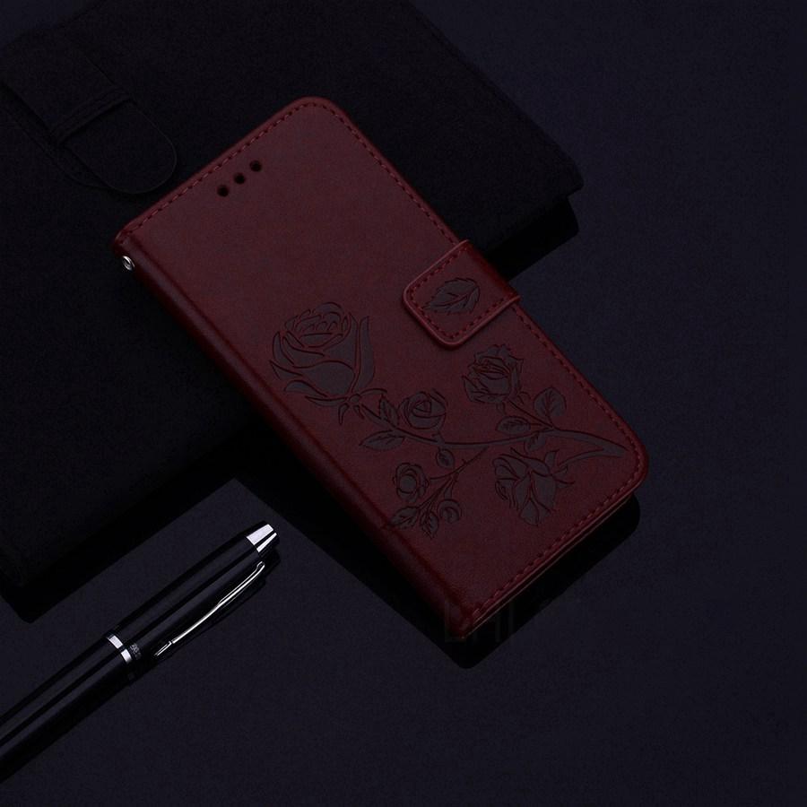 Rose Flower Pattern Leather Wallet Flip Case For Apple iPhone 16 15 14 Plus 11 12 13 Pro Max XS XR X 8 7 Samsung Galaxy S8 S9 Xiaomi Redmi Poco Cover