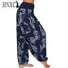 HNXC 15 Culori Pantaloni Lungi Casual Elastici Talie Mărime Mare Imprimeu Drept Largi Pantaloni Lungi Haren