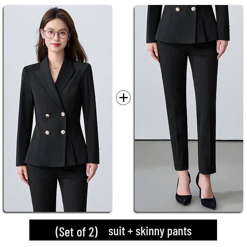 Set Costum Profesional de Înaltă Calitate pentru Femei pentru Recepționiste, Profesori și Personal de Salon - Slim Fit și la Modă