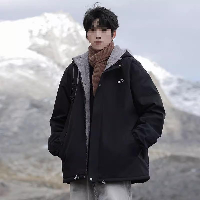 Men s Trendy Lambswool Autumn/Winter 2025 Thick Cotton Jacket M