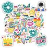35pcs-50pcs Cartoon Positive Messages Stickers Whimsical Cuteness Overload  Stickers  Stickers For DIY Phone