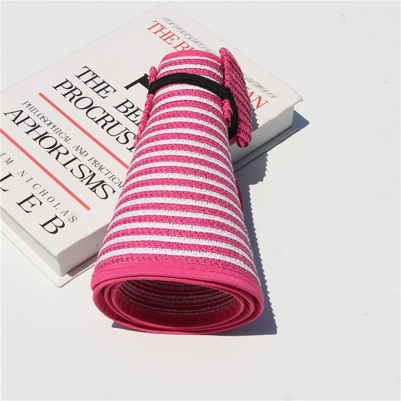 Women's Summer Hat Large Brim Foldable Breathable Empty Top Sun Hat Beach Accessories Outdoor Casual Sunshade Sunhat Visor New