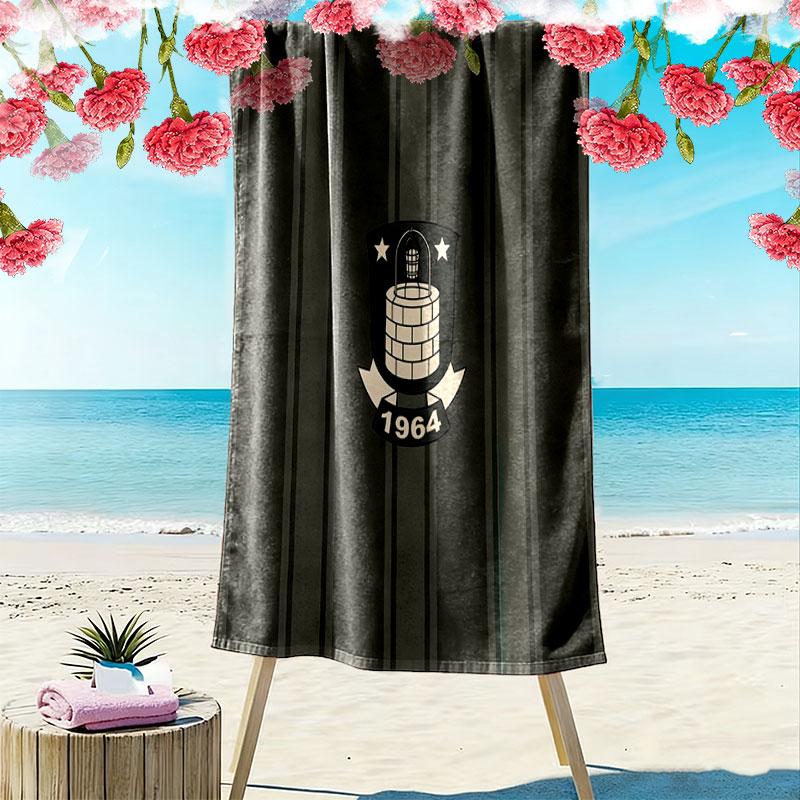 Brøndby IF LOGO Print Beach Towel, Large Soft Quick Dry Towel for Beach Camping Swimming