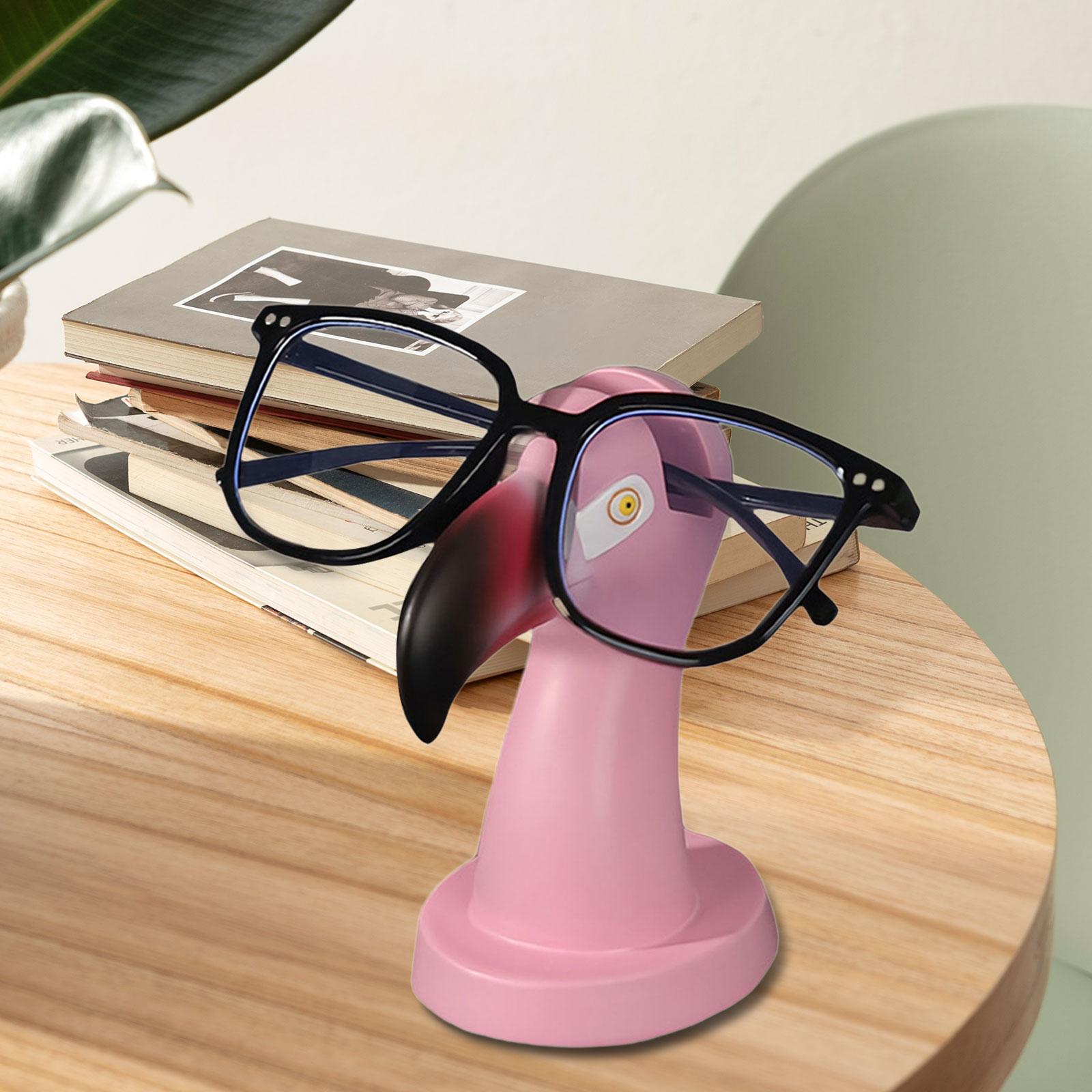 

Flamingo Eyeglass Holder Display Stand Accessories for Living Room Versatile Resin Statue 2.7x4.7inch Tabletop Decoration розовый