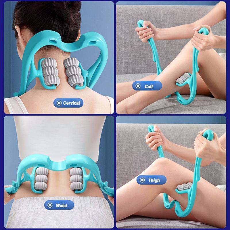 Hand Held Cervical Spine Massager Neck and Shoulder Pain Relief Kneading Clamping Device for Home Relaxation