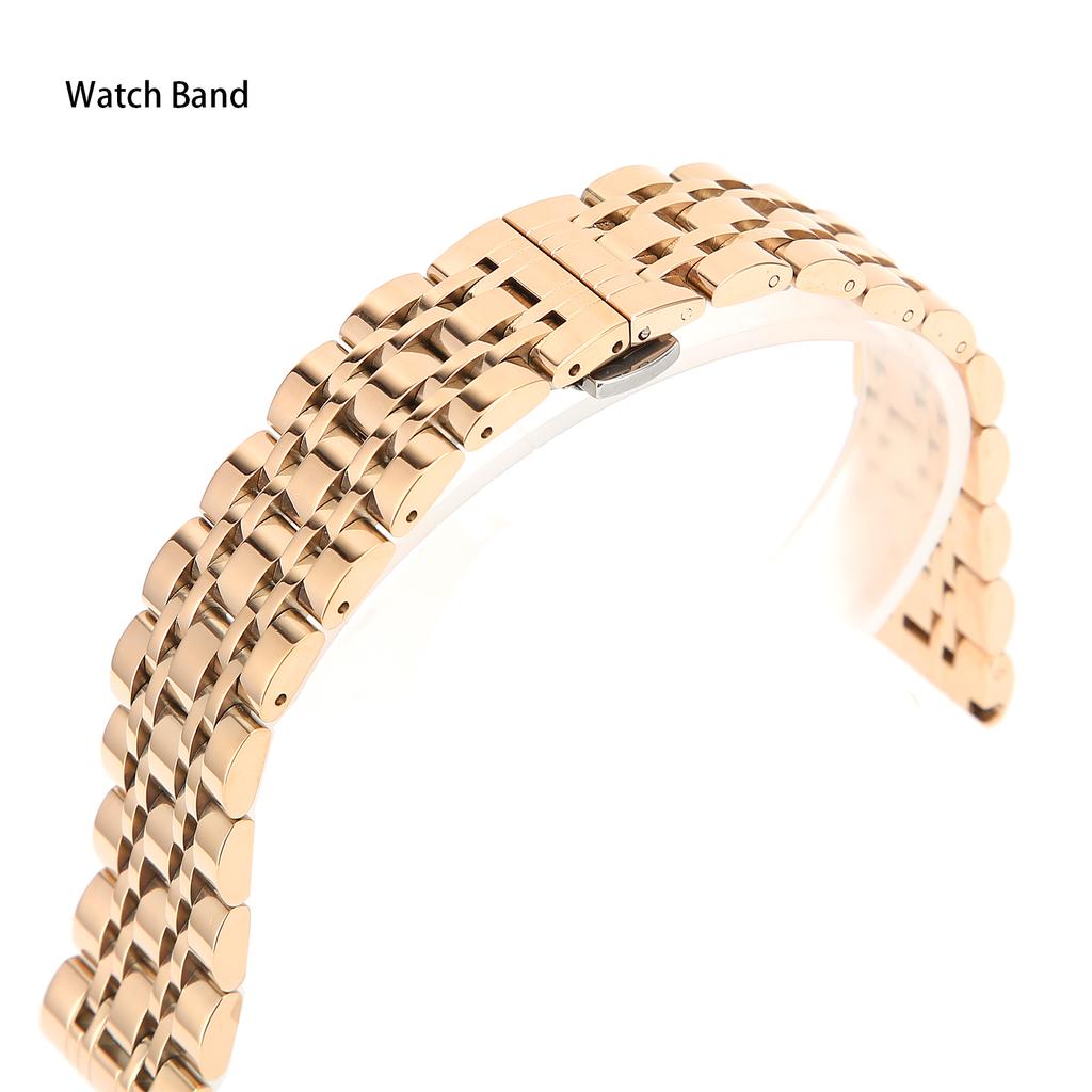 Watch Bracelet Stainless Steel Watch Strap Replacement   Length Watch Band   Gold