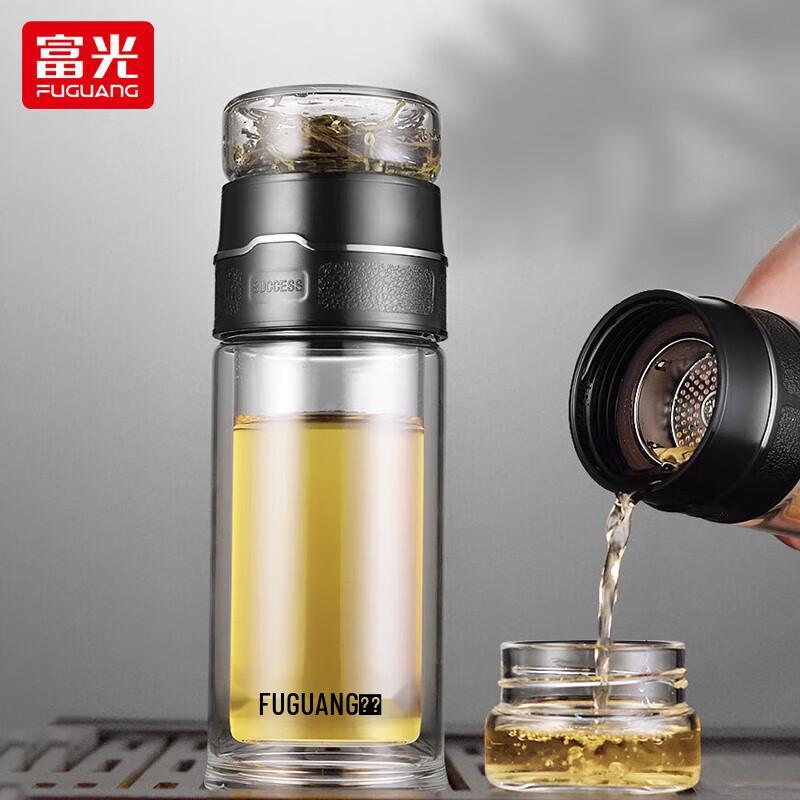 Fuguang Xuanya Double-Layer Glass Tea Infuser Cup