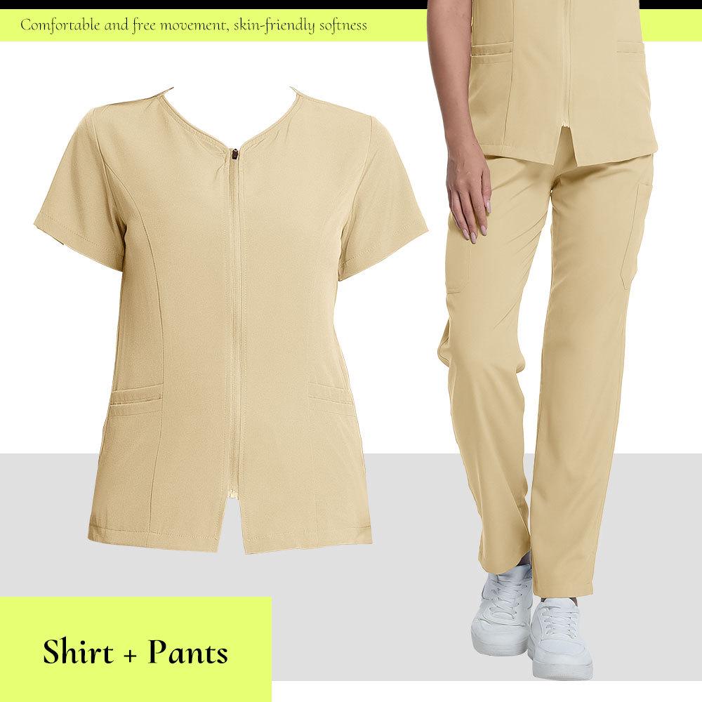 Women's Breathable Sweat-Absorbent Scrub Suit for Oral Hospital 