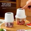 Electric Garlic Crusher With Usb Rechargeable Compact Mini Food Processor For Home Cooking