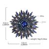 Fancy Design Fashion Fashion Maple Brooch Female Super Flash Rhinestone Leaf Pin Suit Coat Corsage Accessories