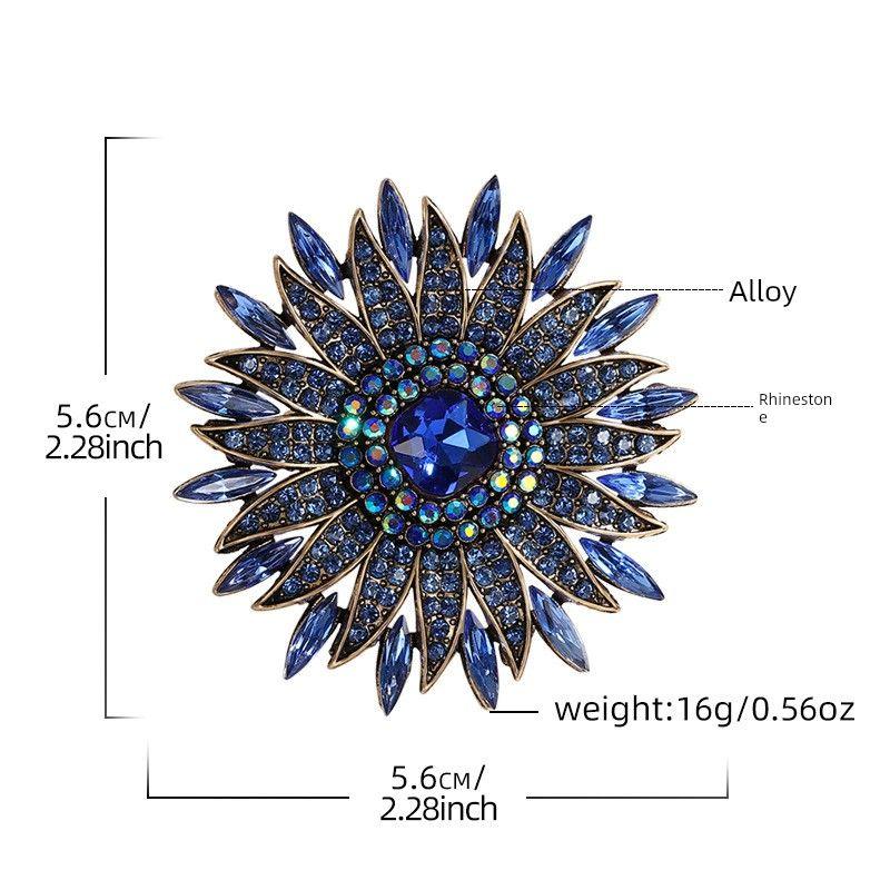 Fancy Design Fashion Fashion Maple Brooch Female Super Flash Rhinestone Leaf Pin Suit Coat Corsage Accessories
