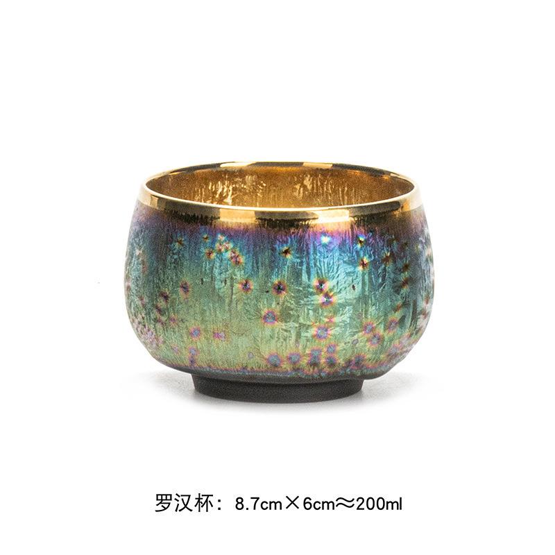 Creative Kung Fu Ceramic Teacup Kiln Transformation Japanese Style Water Cup Retro Porcelain Art Tea Bowl Drinkware