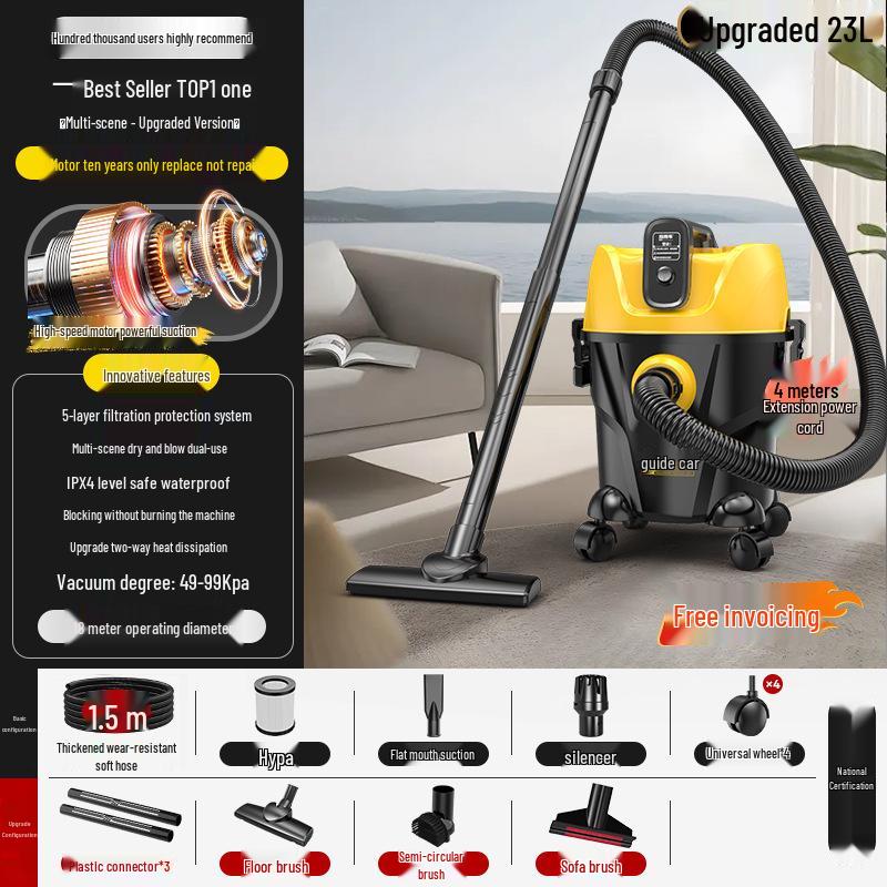 Powerful Multi-Purpose Vacuum Cleaner for Home and Car