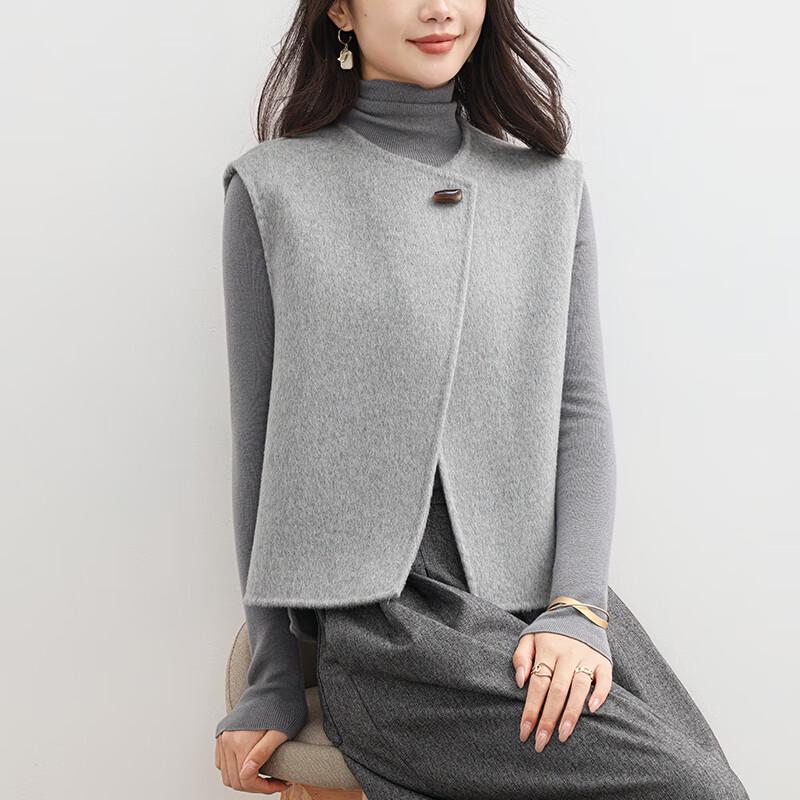 Fanzhen Women's 100% Wool Double-faced Vest