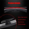 Ampper Rectangle Blind Spot Mirror, HD Glass ABS Housing Convex Wide Angle Rearview Blindspot Car Mirror for Car SUV and Truck (Framed, Pack of 2)