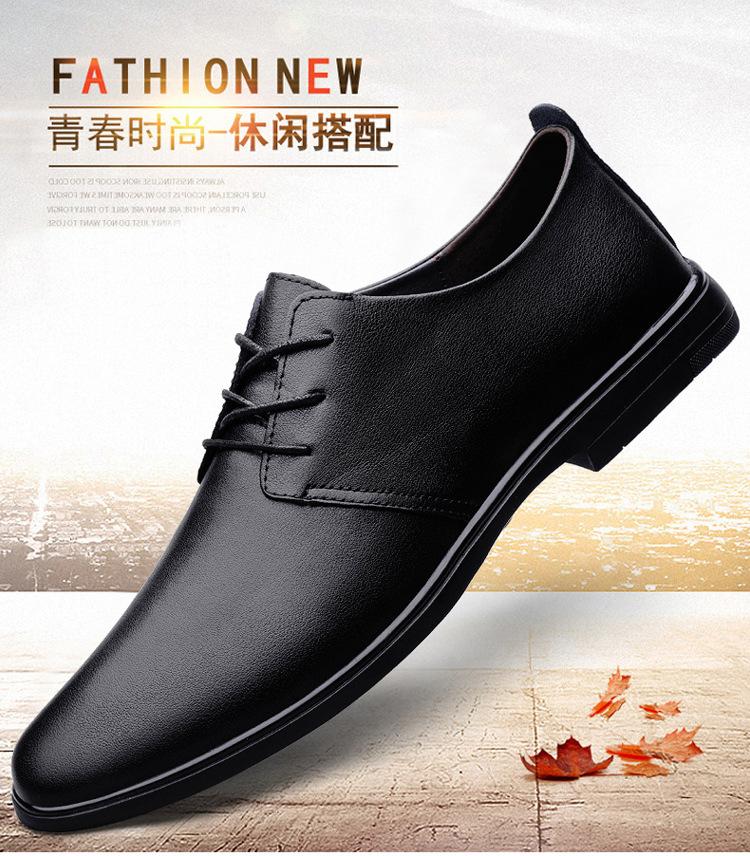 Herren 2025 neue Sommer Leder atmungsaktiv Businesskleid Lederschuhe Herrenschuhe Britisch vielseitig Freizeitschuhe Herren