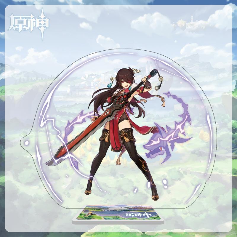 

Акриловая большая стойка высотой 16 см с персонажами из Мондштадта, Ли Юэ и Инадзума из Genshin Impact 16cm