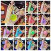3D Flashing Baozi Key Ring LED Flashing Squeeze Toy Fidget Toy Steamed Bun Key Chain  Car Keys