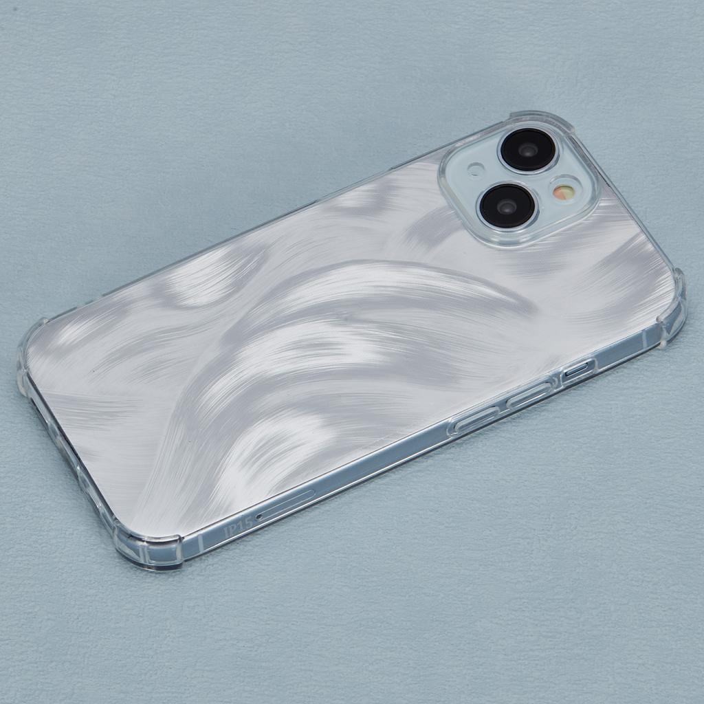 For iPhone 15 Shockproof Case Soft TPU Phone Cover with Card Paper