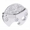 Mini Bottle Opener Cutter Lightweight Multifunctional Bottle Opener Keychain Tool Everyday Carry Tool Ti Alloy Damascus