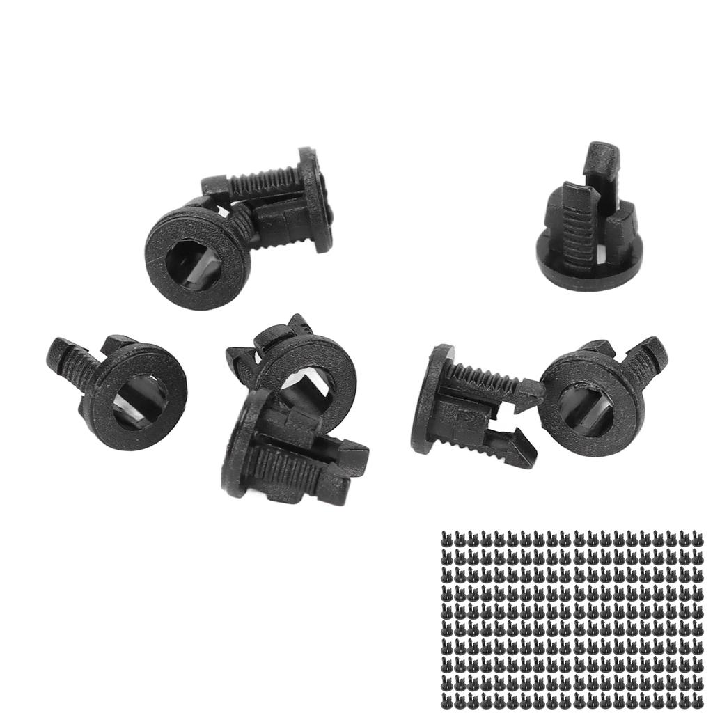 200 sztuk Uchwyt na diodę LED 3mm Uchwyt na lampę LED Nylon66 Czarny Montaż na panelu Klips na LED