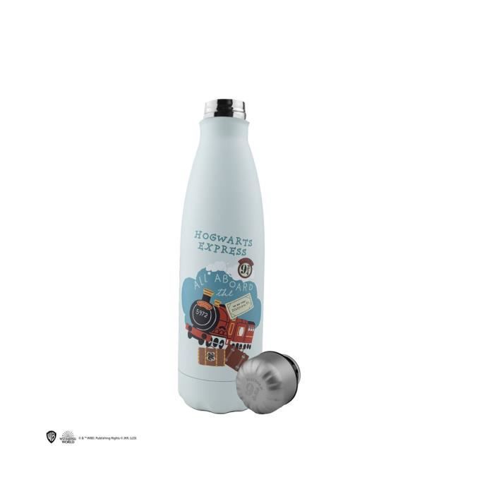 Bouteille isotherme - CINEREPLICAS - Harry Potter - Hogwarts Express - 500 ml - Acier inoxydable - Blanc