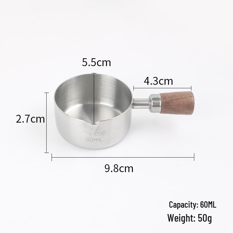 

Чашка для соуса к стейку и мерная ложка с ручкой из нержавеющей стали - Идеально для соусов и приправ