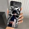 My Hero MHA Dabi Bnha Hard PC Phone Case For Samsung Galaxy Z Flip 7 6 5 4 3 Black ZFlip7 ZFlip6 Flip5 Flip4 Flip3 5G Print Cove