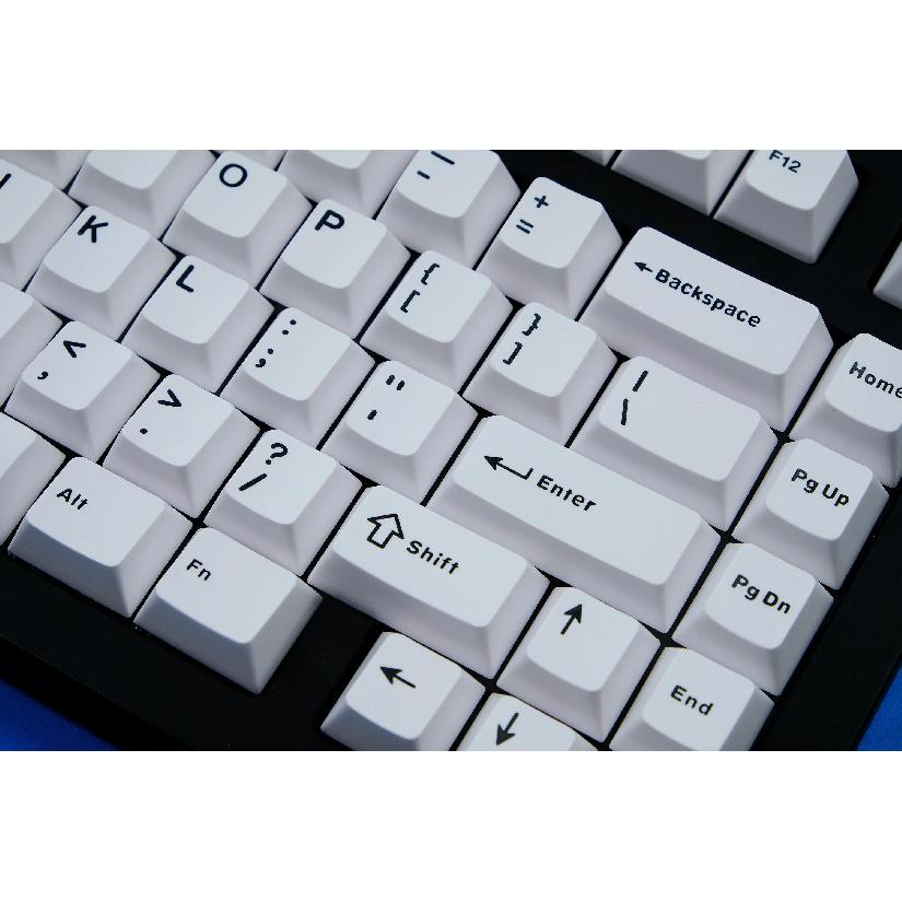 GMK WOB/wOB Keycaps Double Shot 114 Keys PBT Cherry Profile Alice Layout White Black Keycaps For Mechanical Keyboards 7u Keys