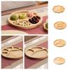 Nut Platter Snacks Server Dish Round Fruit Snack Plate  Party Dishes Snacks Dried Fruits