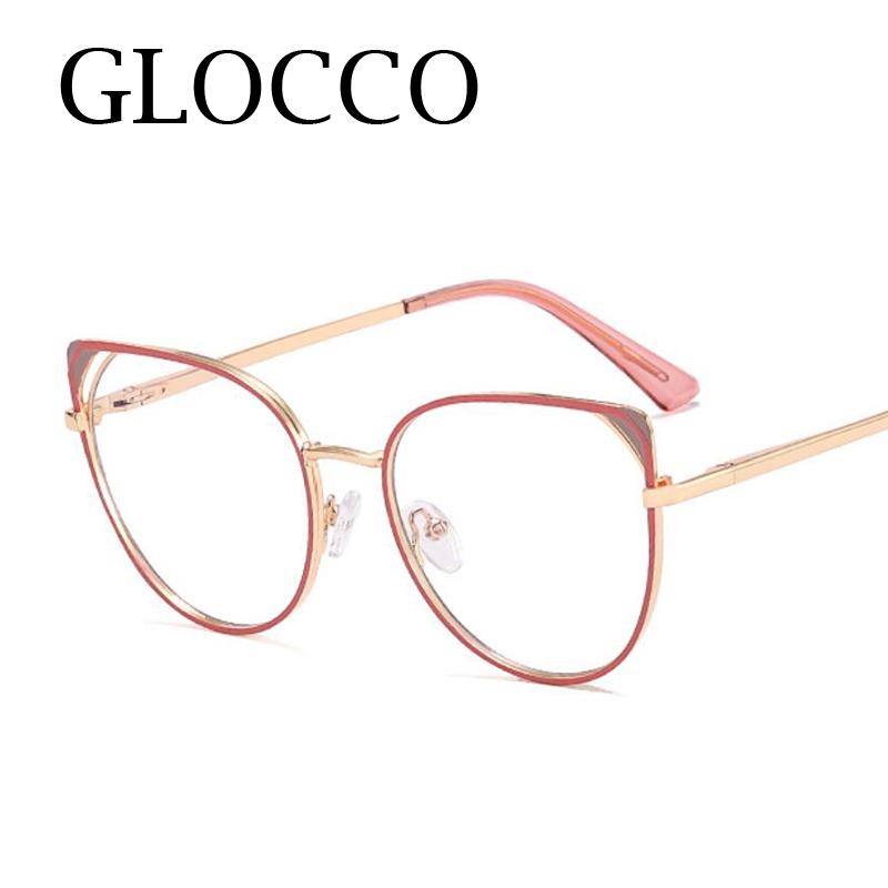 Stylish Blue Light Blocking Glasses Women Trendy Oval Metal Frame Computer Reading Eyewear +2 +3 Hyperopia