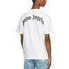 Palm Angels T Shirts Men's White Crew Neck Moderate Straight Fit PMAA001F21JER0230160