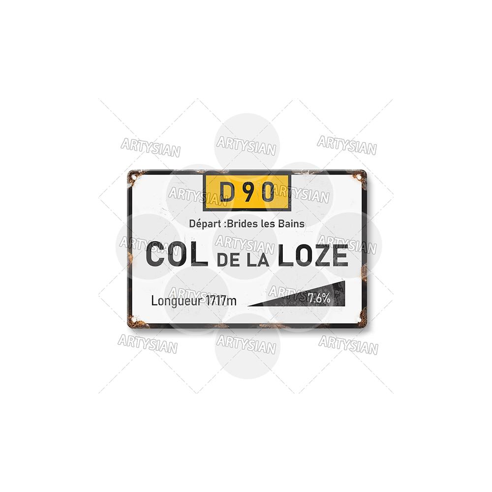 Segno Metallica Corsa Ciclistica Segnaposto Francia Croix de Fer Loze l'Iseran Peyresourde Tramassel d'Izoard Galibier Mont Ventoux