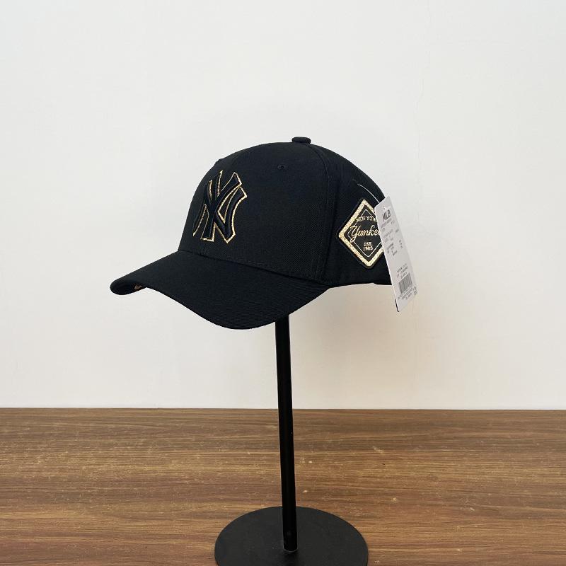 Verstellbare NY Yankees & LA Duckbill Baseballkappe mit festem Oberteil und großem Logo für Männer & Frauen