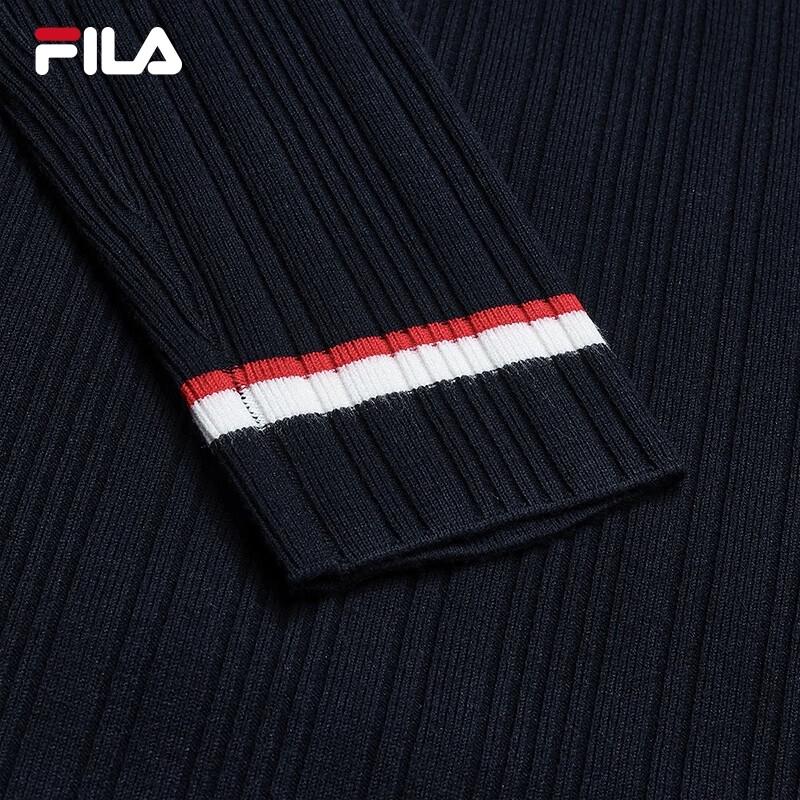 FILA Women's 2025 Winter Slim-Fit Knit Sweater Dress