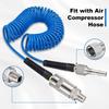 Spurtar 12 Pcs Air Line Connectors Compressor 1/4" BSP Air Line Fittings Hose Pipe Airline Connector Couplings Tools Plug Kit Accessories