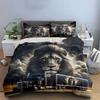 Bold Lion-Themed Truck Design Exquisite Three-Piece Bedding Set Gift For Kids And Adults