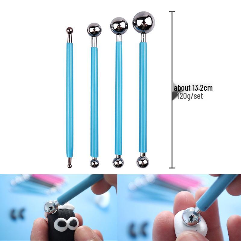 25-Piece Pottery Clay Tools Set with Waterproof Zipper Bag & Birch Wood Carving Knife