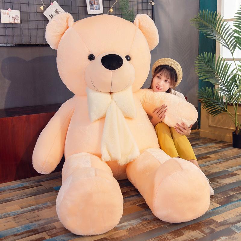 Creative Bow Tie Bear Plush Toy Teddy Bear Doll Large Size Hug Bear Pillow Doll Girl Birthday Gift